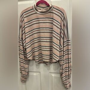 Free People Cropped Mock Neck